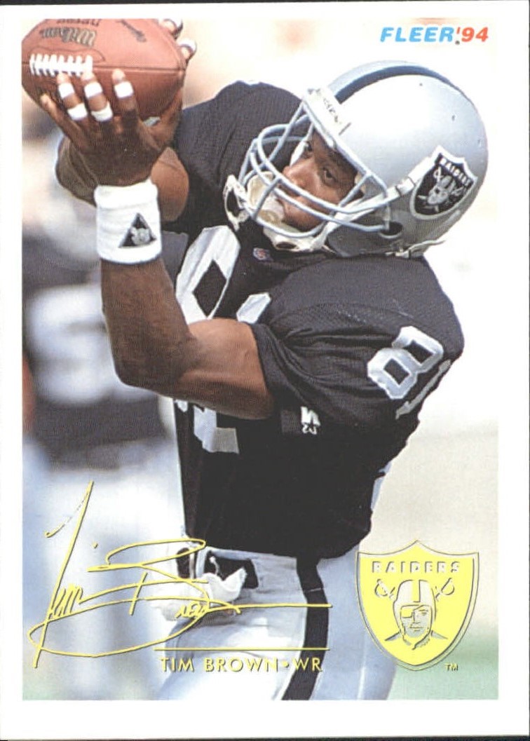 1994 FACT Fleer Shell #45 Tim Brown