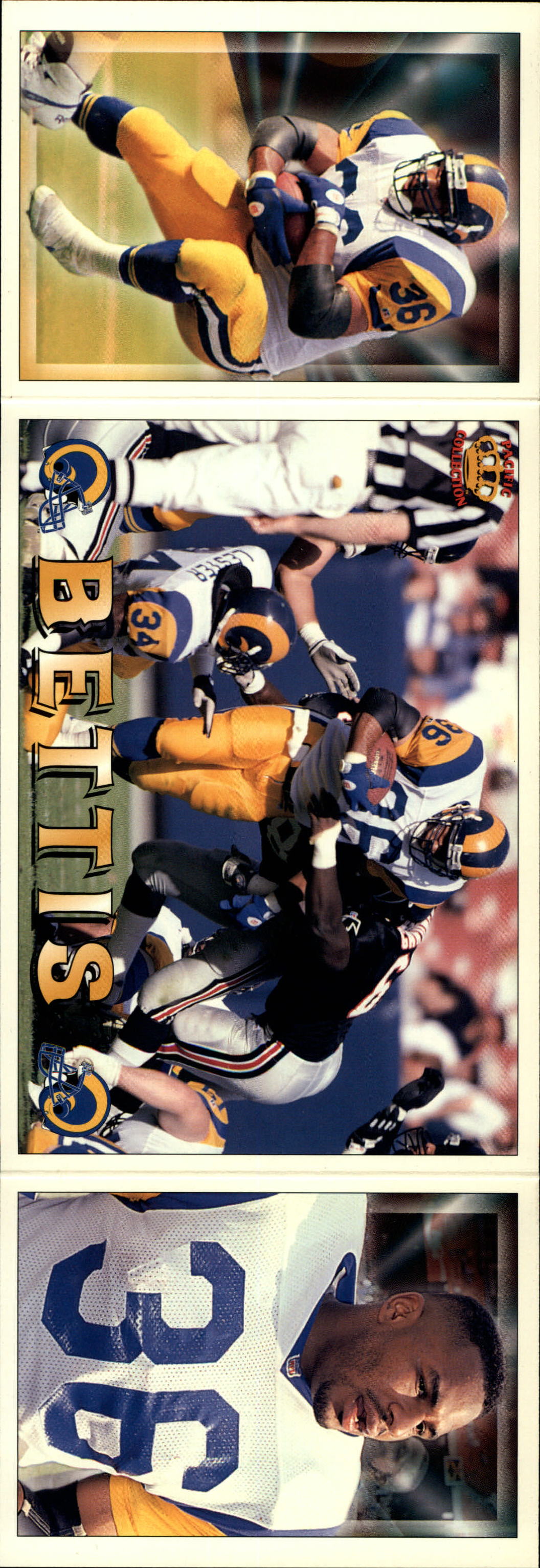 1994 Pacific Triple Folders #18 Jerome Bettis