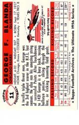 1994 Topps Archives 1956 #11 George Blanda back image