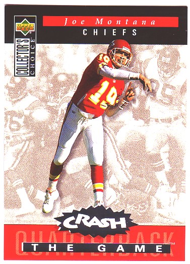 1994 Collector's Choice Crash the Game Silver Redemption #C8 Joe Montana