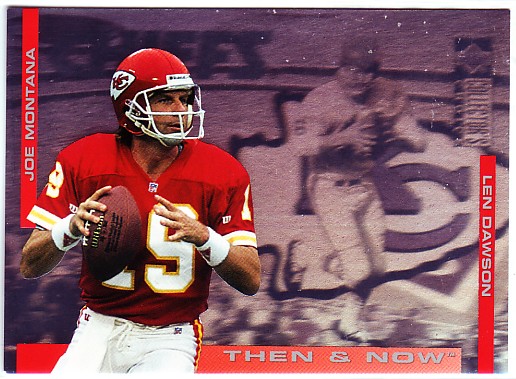 1994 Collector's Choice Then and Now #3 Joe Montana/Len Dawson