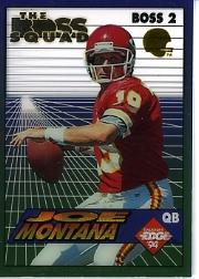 1994 Collector's Edge Boss Squad Silver/Gold Helmet #2 Joe Montana