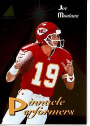 1994 Pinnacle Performers #PP11 Joe Montana