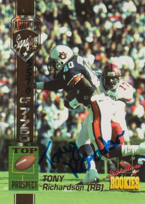 1994 Signature Rookies Autographs #48 Tony Richardson