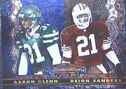 1994 Stadium Club Bowman's Best #18 Deion Sanders/A.Glenn
