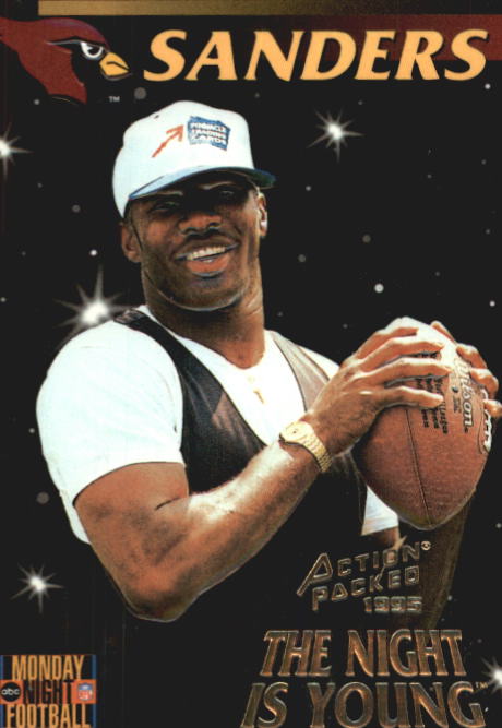 1995 Action Packed Monday Night Football #92 Frank Sanders NY RC