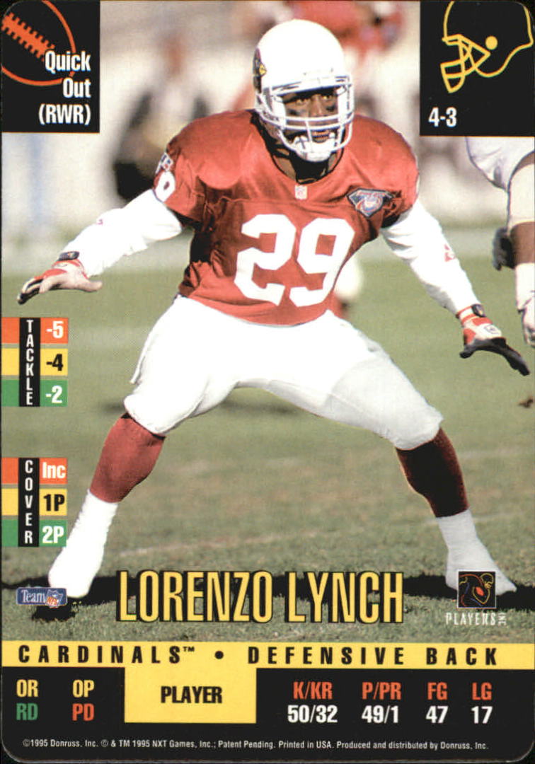 1995 Donruss Red Zone #7 Lorenzo Lynch DP