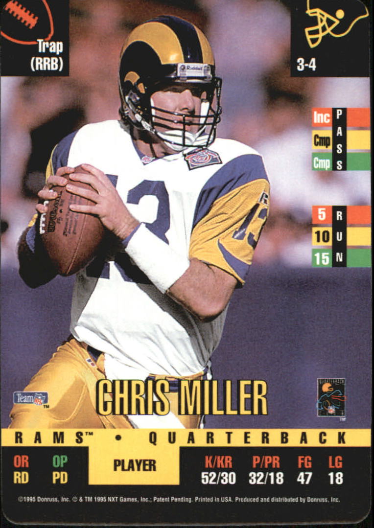 1995 Donruss Red Zone #312 Chris Miller DP