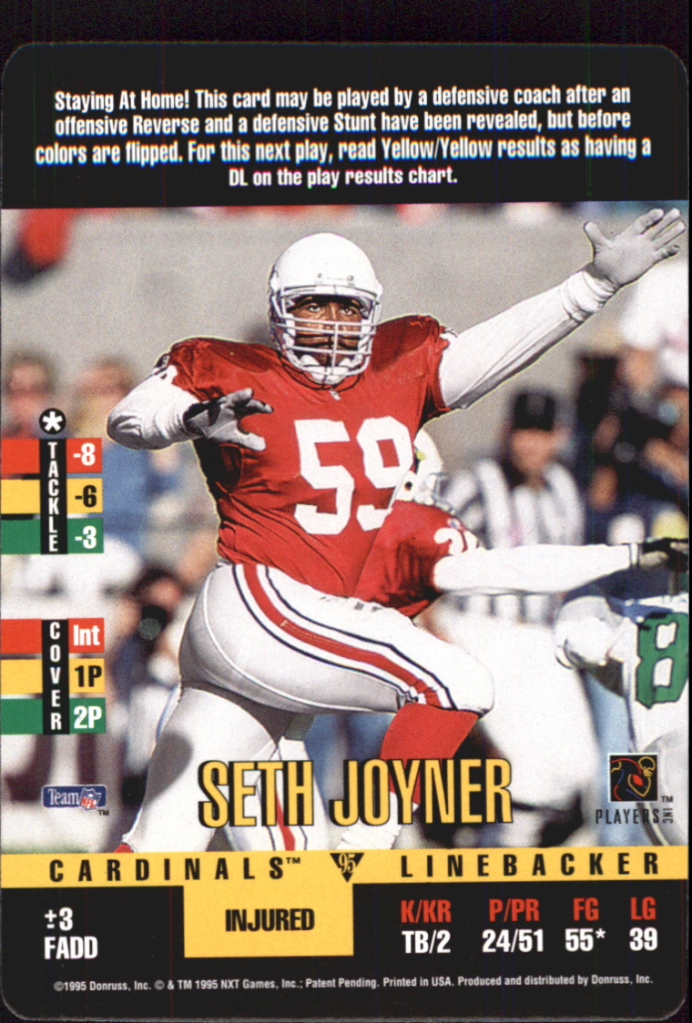 1995 Donruss Red Zone Update #1 Seth Joyner SP