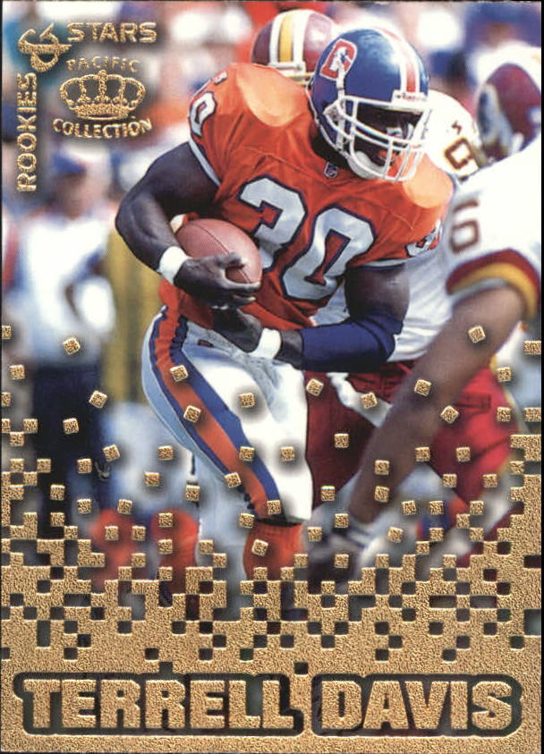 1995 Pacific Triple Folders Rookies and Stars #RS12 Terrell Davis
