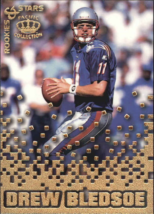 1995 Pacific Triple Folders Rookies and Stars #RS21 Drew Bledsoe