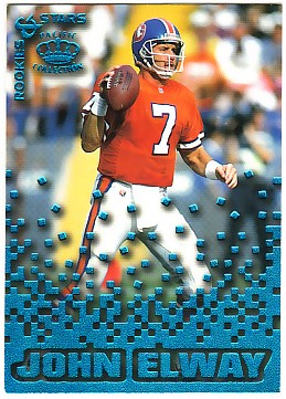 1995 Pacific Triple Folders Rookies and Stars Blue #13 John Elway