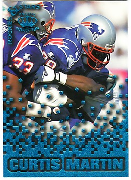 1995 Pacific Triple Folders Rookies and Stars Blue #22 Curtis Martin