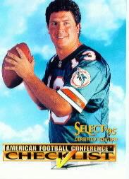 1995 Select Certified Checklists #3 Dan Marino