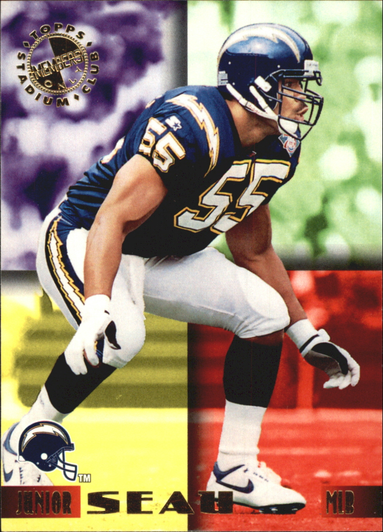 1995 Stadium Club Members Only 50 #39 Junior Seau/San Diego Chargers