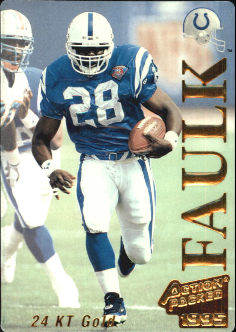 1995 Action Packed 24K Gold #10G Marshall Faulk