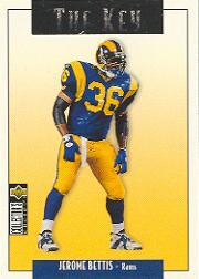 1995 Collector's Choice Update Silver #U76 Jerome Bettis K