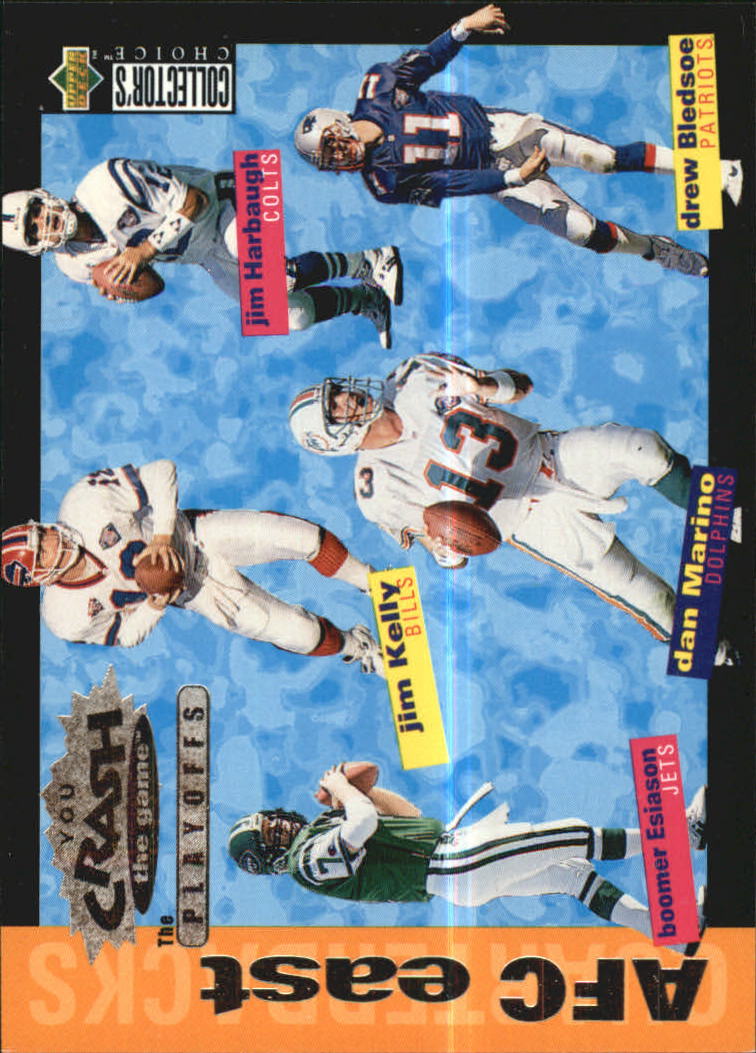 1995 Collector's Choice Update Crash the Playoffs #CP1 AFC East QB/Marino