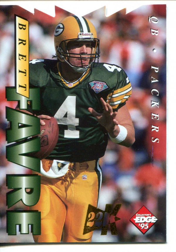 1995 Collector's Edge 22K Gold Die Cuts #71 Brett Favre
