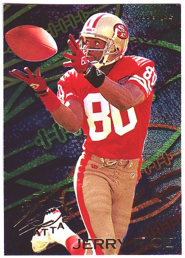 1995 Fleer Aerial Attack #4 Jerry Rice