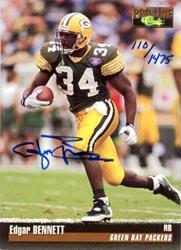 1995 Pro Line Autographs #8 Edgar Bennett/1475