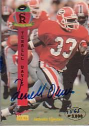 1995 Signature Rookies Signature Prime Autographs #12 Terrell Davis