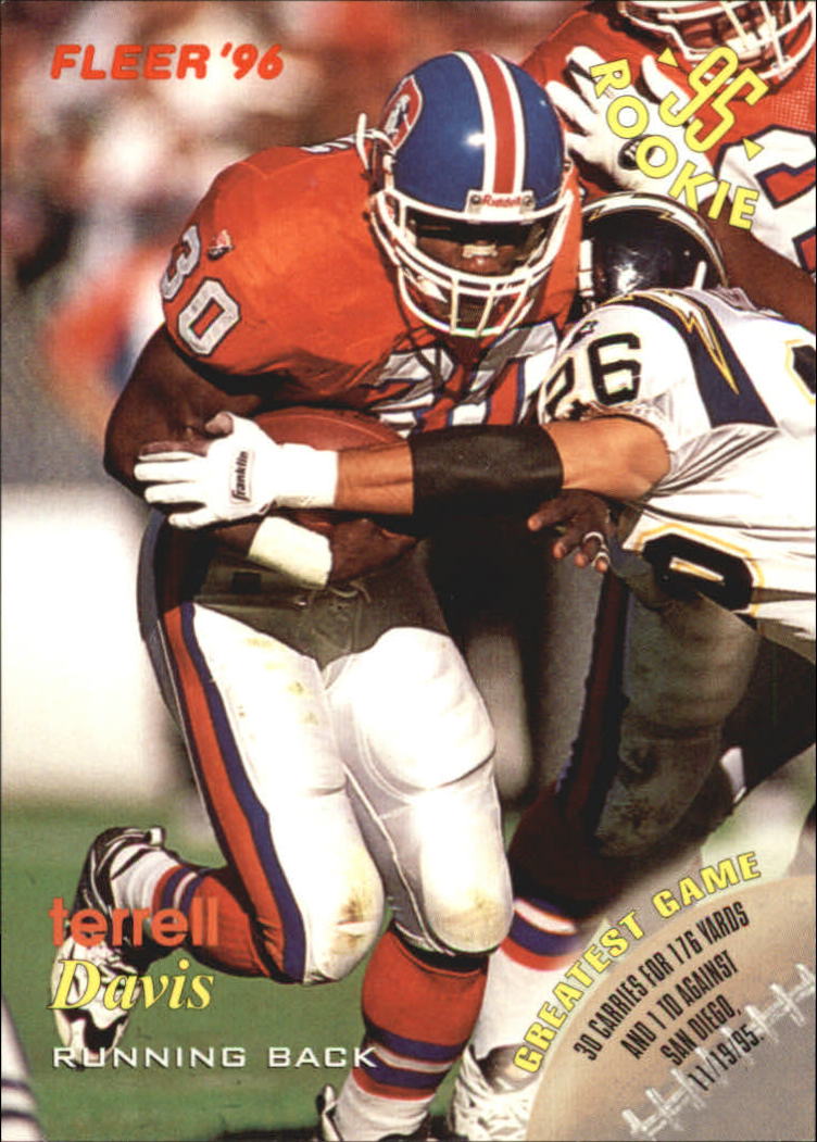 1996 FACT Fleer Shell #42 Terrell Davis