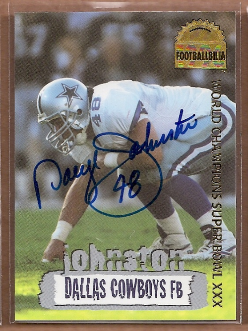 1996 Collector's Edge Cowboybilia Autographs #DCA20 Daryl Johnston/2300