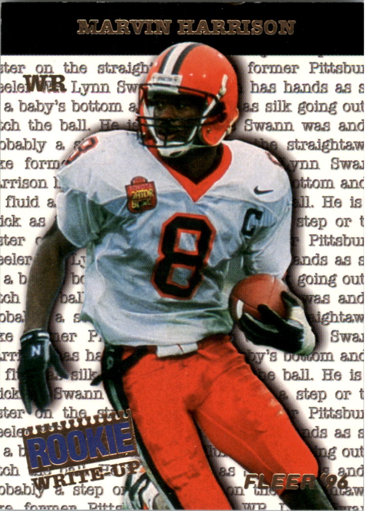 1996 Fleer Rookie Write-Ups #6 Marvin Harrison