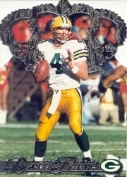 1996 Pacific Gold Crown Die Cuts Platinum #9 Brett Favre