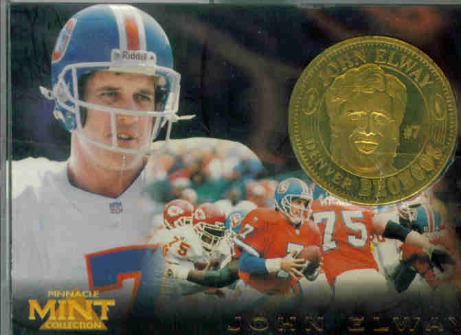 1996 Pinnacle Mint Coins Brass #2 John Elway
