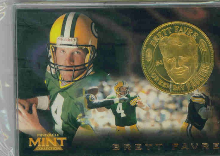 1996 Pinnacle Mint Coins Brass #9 Brett Favre