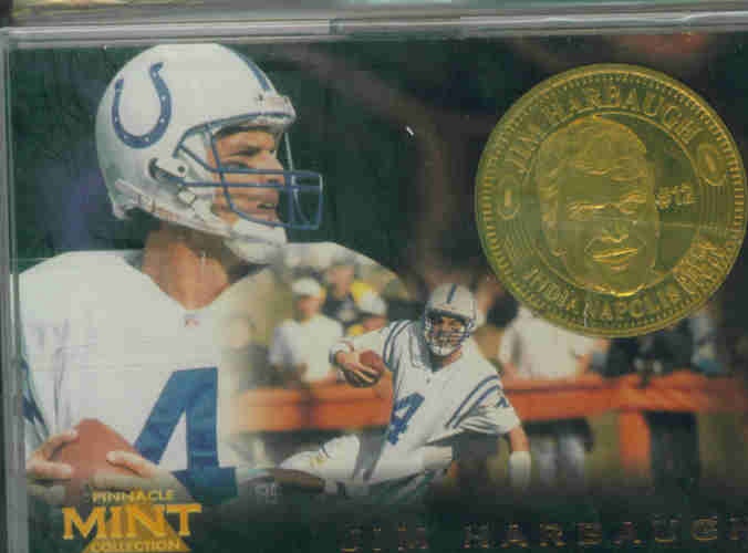 1996 Pinnacle Mint Coins Brass #10 Jim Harbaugh