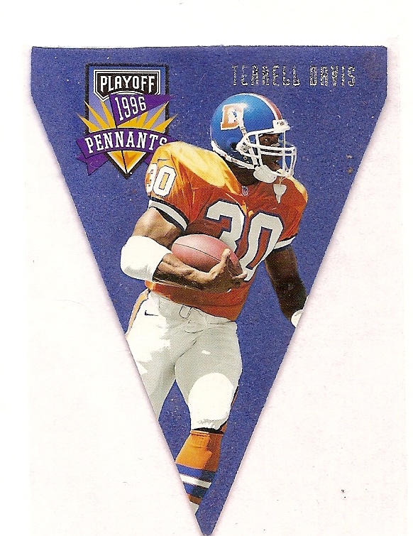 1996 Playoff Contenders Pennants #48 Terrell Davis P