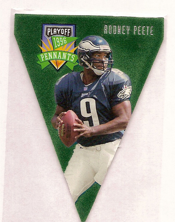 1996 Playoff Contenders Pennants #63 Rodney Peete G