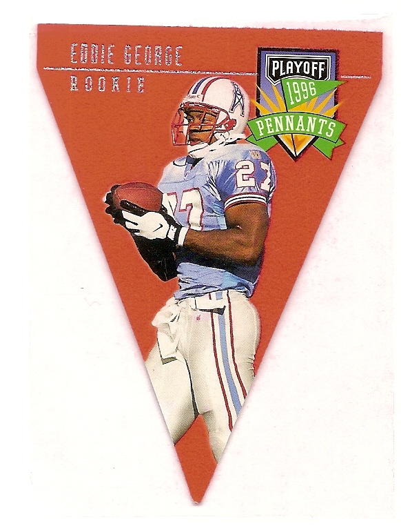 1996 Playoff Contenders Pennants #96 Eddie George G