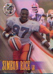 1996 Press Pass Holofoil #9 Simeon Rice