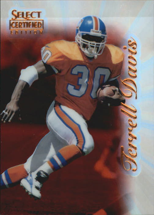 1996 Select Certified Mirror Red Premium Stock #41 Terrell Davis