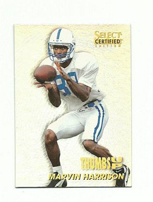 1996 Select Certified Thumbs Up #13 Marvin Harrison