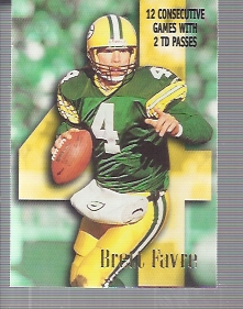 1996 SkyBox Impact #197 Brett Favre Highlights