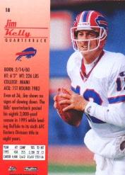 1996 SkyBox Premium #18 Jim Kelly back image
