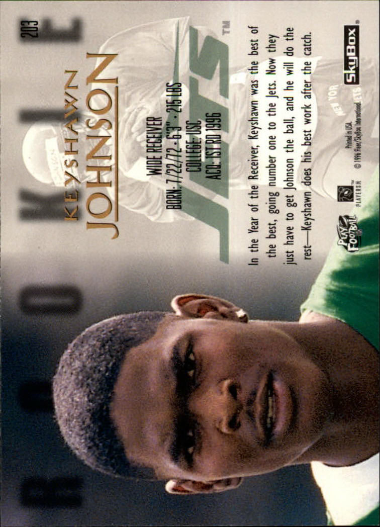 1996 SkyBox Premium 203 Keyshawn Johnson RC NM MT