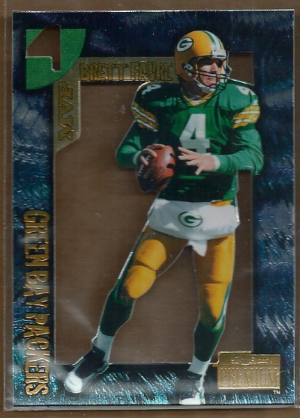 1996 SkyBox Premium Brett Favre MVP #4 Brett Favre Die Cut