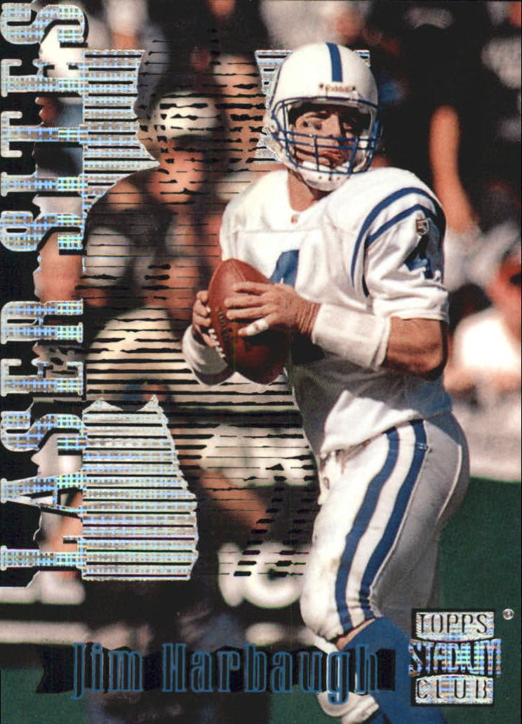1996 Stadium Club Laser Sites #LS5 Jim Harbaugh