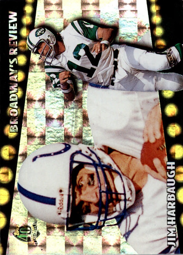 1996 Topps Broadway's Reviews #BR8 Jim Harbaugh