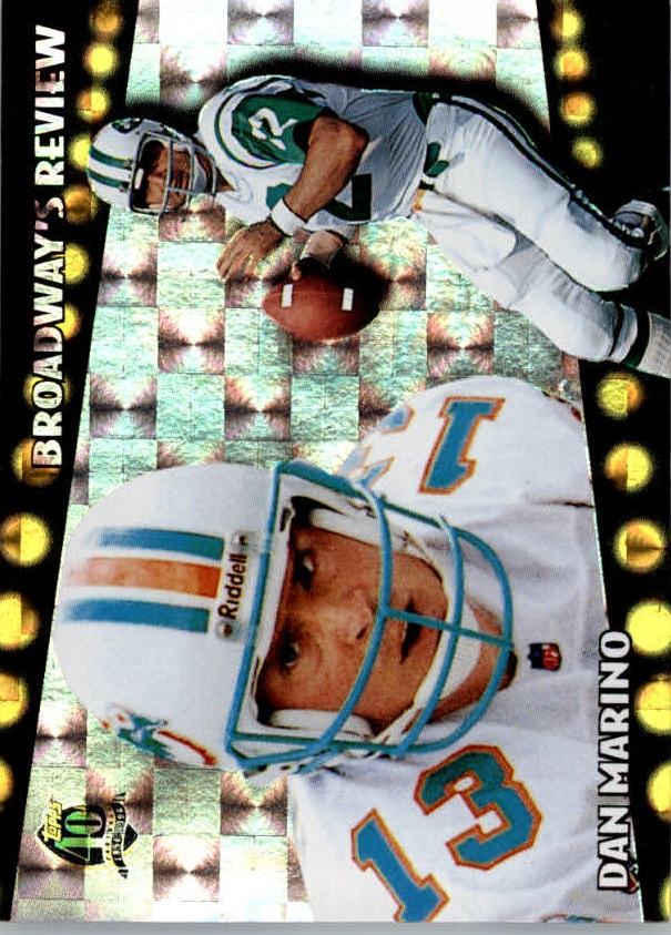 1996 Topps Broadway's Reviews #BR10 Dan Marino