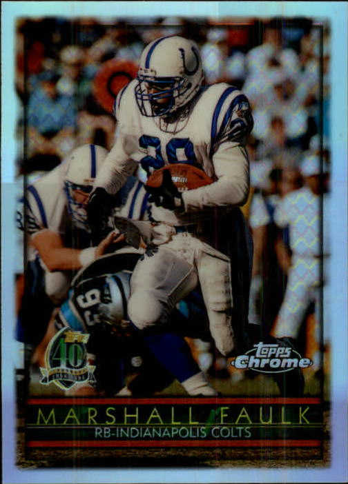 1996 Topps Chrome Refractors #42 Marshall Faulk