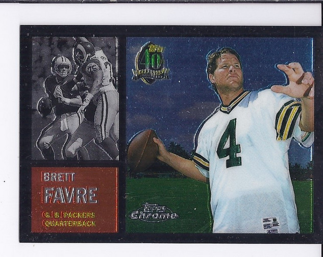 1996 Topps Chrome 40th Anniversary Retros #7 Brett Favre 1962