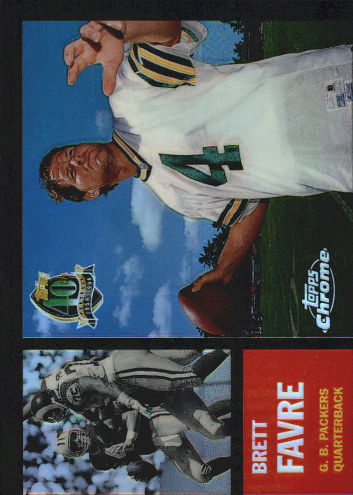 1996 Topps Chrome 40th Anniversary Retros Refractors #7 Brett Favre 1962