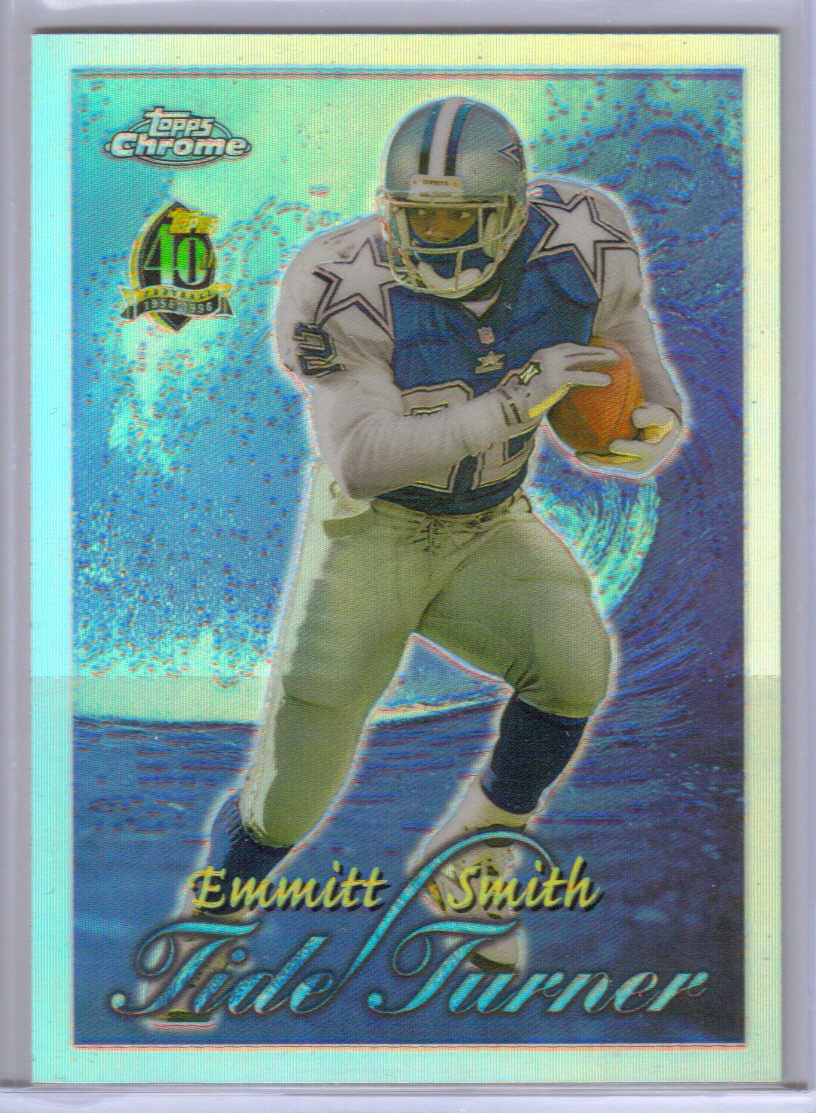 1996 Topps Chrome Tide Turners Refractors #TT11 Emmitt Smith